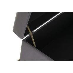 Pegane Ensemble De 3 Banquettes Coffres En MDF , Polyester Coloris Velours Gr... -Magasin Joss & Main ensemble de 3 banquettes coffres en mdf polyester coloris velours gris et metal dore 13499590 36971652 1140x1140