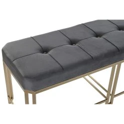 Pegane Ensemble De 3 Banquettes Coffres En Métal Et Velours Coloris Gris -Magasin Joss & Main ensemble de 3 banquettes coffres en metal et velours coloris gris 13499608 36971730 1140x1140