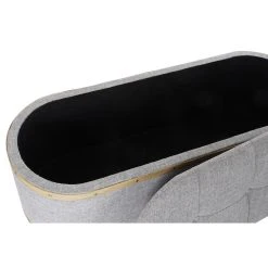 Pegane Ensemble De 4 Banquettes Coffres En Bois Et Polyester Coloris Gris - L... -Magasin Joss & Main ensemble de 4 banquettes coffres en bois et polyester coloris gris longueur 120 x profondeur 45 x hauteur 43 cm 13499586 36971636 1140x1140