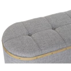 Pegane Ensemble De 4 Banquettes Coffres En Bois Et Polyester Coloris Gris - L... -Magasin Joss & Main ensemble de 4 banquettes coffres en bois et polyester coloris gris longueur 120 x profondeur 45 x hauteur 43 cm 13499586 36971638 1140x1140