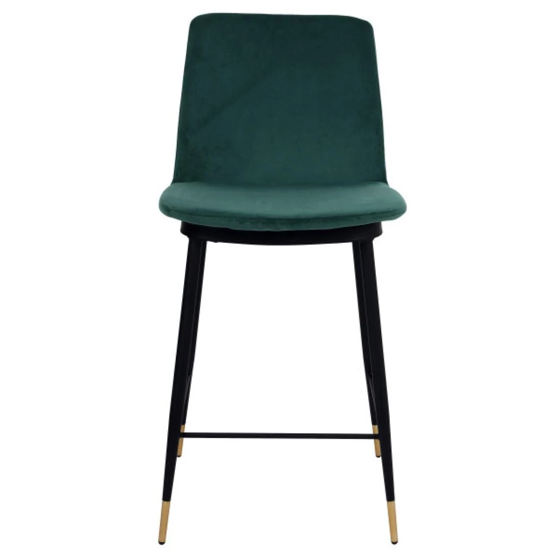 Moloo ENZO - Chaise De Bar En Velours Sauge, Métal Noir Et Doré, (x2) 4 Moloo ENZO - Chaise De Bar En Velours Sauge, Métal Noir Et Doré, (x2) – Image 4