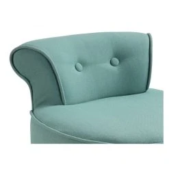 Vente-unique Petit Fauteuil Crapaud SAVEA En Tissu - Vert D'eau -Magasin Joss & Main fauteuil 245175