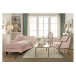 Vente-unique Fauteuil En Velours ALIENOR - Rose Pastel 8 Vente-unique Fauteuil En Velours ALIENOR - Rose Pastel -Magasin Joss & Main fauteuil 245553