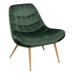 BUT Fauteuil BERGAME En Velours Vert