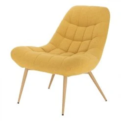 BUT Fauteuil BERGAME Tissu Jaune -Magasin Joss & Main fauteuil bergame tissu jaune 9158769 23907239 1140x1140