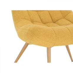 BUT Fauteuil BERGAME Tissu Jaune -Magasin Joss & Main fauteuil bergame tissu jaune 9158769 23907241 1140x1140
