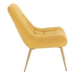 BUT Fauteuil BERGAME Tissu Jaune -Magasin Joss & Main fauteuil bergame tissu jaune 9158769 23907243 1140x1140