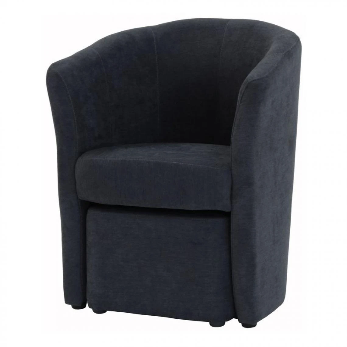 BUT Fauteuil Cabriolet Et Pouf CLAYTON Tissu Soro Gris Foncé 3 BUT Fauteuil Cabriolet Et Pouf CLAYTON Tissu Soro Gris Foncé – Image 3