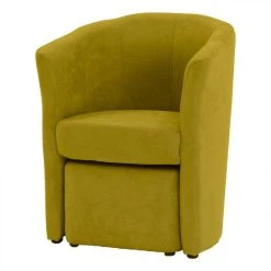 BUT Fauteuil Cabriolet Et Pouf CLAYTON Tissu Soro Jaune -Magasin Joss & Main fauteuil cabriolet et pouf clayton tissu soro jaune 9158127 23904795 1140x1140