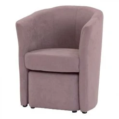 BUT Fauteuil Cabriolet Et Pouf CLAYTON Tissu Soro Rose -Magasin Joss & Main fauteuil cabriolet et pouf clayton tissu soro rose 9158345 23905811 1140x1140