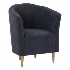 BUT Fauteuil Cabriolet MAUD Tissu Gris Foncé