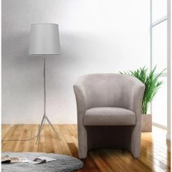 3S. X Home Fauteuil Cabriolet Microfibre Gris BUZZ