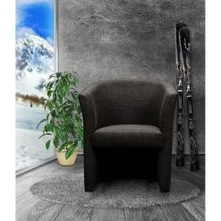 3S. X Home Fauteuil Cabriolet Tissu Anthracite BUZZ 9 3S. X Home Fauteuil Cabriolet Tissu Anthracite BUZZ -Magasin Joss & Main fauteuil cabriolet tissu anthracite buzz design 259809 4 1140x1140