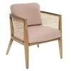 SANS MARQUE Fauteuil Cannage En Rotin Et Peuplier Koza Atmosphera - Beige