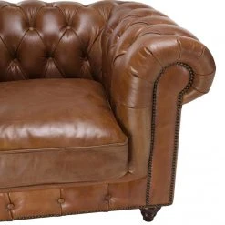 MACABANE Fauteuil Chesterfield 1 Place Vintage Cuir GASTON -Magasin Joss & Main fauteuil chesterfield 1 place vintage cuir gaston 3357772 6183384 84 1140x1140