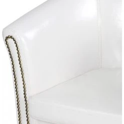 HELLOSHOP26 Fauteuil Chesterfield Avec Repose Pied En Simili Cuir Avec éléments ... -Magasin Joss & Main fauteuil chesterfield avec repose pied en simili cuir avec elements decoratifs en cuivre chaise cabriolet tabouret pouf meuble de salon blanc 010000101 11361250 29682892 1140x1140