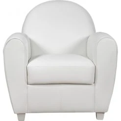 3S. X Home Fauteuil Club Blanc PATRICIA