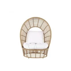 Beliani Fauteuil Cocon En Rotin Et Coussin Beige LIDO -Magasin Joss & Main fauteuil cocon en rotin et coussin beige lido 10317744 26658202 1140x1140