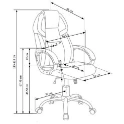 Carellia Fauteuil De Bureau Bicolore - Noir/Blanc -Magasin Joss & Main fauteuil de bureau bicolore noirblanc 12126682 32179456 1140x1140