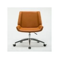 Wewoo Fauteuil De Bureau Confortable Et Pratique à La Mode Rotate Lift Jaun... -Magasin Joss & Main fauteuil de bureau confortable et pratique a la mode rotate lift jaune fonce frene 2