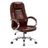 Carellia Fauteuil De Bureau En Cuir Synthétique 111-119 X 64 X 65 Cm - Marron