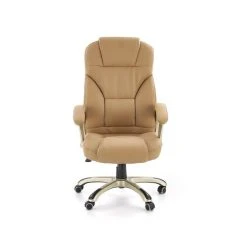 Carellia Fauteuil De Bureau En Cuir Synthétique 112-119 X 67 X 70 Cm - Beige