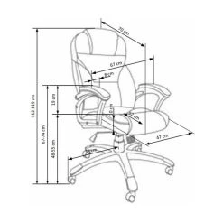 Carellia Fauteuil De Bureau En Cuir Synthétique 112-119 X 67 X 70 Cm - Beige -Magasin Joss & Main fauteuil de bureau en cuir synthetique 112 cm119 cm x 67 c 11034936 274710 1140x1140