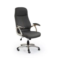 Carellia Fauteuil De Bureau En Cuir Synthétique Perforé- Noir
