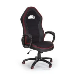 Carellia Fauteuil De Bureau En Cuir Synthétique - Noir