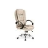 Carellia Fauteuil De Bureau En Cuir Synthétique - Beige