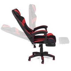 Idmarket Fauteuil De Gaming MARIO Réglable Avec Repose-pied, Coussin De Tête ... -Magasin Joss & Main fauteuil de gaming mario reglable avec repose pied coussin de tete et coussin lombaire noir et rouge 13762296 38019764 1140x1140