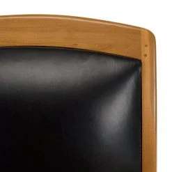 MACABANE Fauteuil En Teck Et Cuir Style Colonial - Noir -Magasin Joss & Main fauteuil en teck et cuir style colonial noir 500266 4 1140x1140