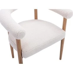 Vente-unique Fauteuil En Tissu Bouclette Crème JASMINA -Magasin Joss & Main fauteuil en tissu bouclette creme jasmina 14051122 39000052 1140x1140