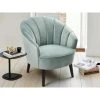 Vente-unique Fauteuil En Velours ARCHIE - Vert D'eau