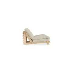Inside 75 Fauteuil Convertible Futon RACINES Pin Naturel Coloris Beige Couchage ... 7 Inside 75 Fauteuil Convertible Futon RACINES Pin Naturel Coloris Beige Couchage ... -Magasin Joss & Main fauteuil futon convertible racines beige 90 200 6