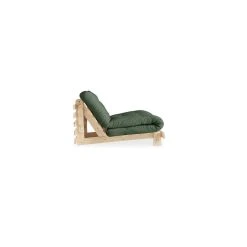 Inside 75 Fauteuil Convertible Futon RACINES Pin Naturel Coloris Vert Olive Couc... -Magasin Joss & Main fauteuil futon convertible racines vert olive 90 200 6