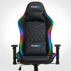 Gear4U Fauteuil Gamer Fourze à Led RGB, Chaise Gaming Avec Revêtement Cuir,... -Magasin Joss & Main fauteuil gamer fourze a led rgb chaise gaming avec revetement cuir dossier reglable 90 180 10441718 27021706 1140x1140