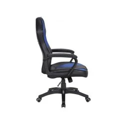 Mobili Rebecca Fauteuil Gamer Siège De Direction Noir Bleu Nylon Simili-Cuir -Magasin Joss & Main fauteuil gamer siege de direction noir bleu nylon 2