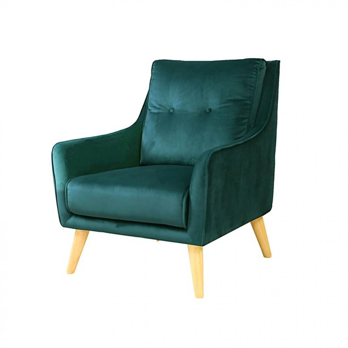 BUT Fauteuil LAURANNE Tissu Bleu Vert 3 BUT Fauteuil LAURANNE Tissu Bleu Vert – Image 3