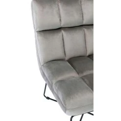 BUT Fauteuil LOU Tissu Velours Gris Taupe -Magasin Joss & Main fauteuil lou tissu velours gris taupe 13823498 38294952 1140x1140