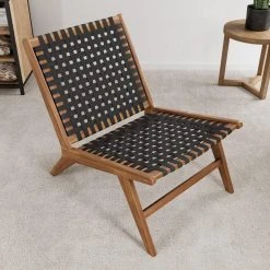 Baita Fauteuil Lounge GEMMA Résine Tressée Noire Structure En Bois Acacia -Magasin Joss & Main fauteuil lounge gemma resine tressee noire structure en bois acacia 12067478 31989198 1140x1140