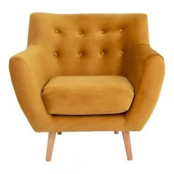 HOUSE NORDIC Fauteuil MONTE Jaune Moutarde -Magasin Joss & Main fauteuil monte jaune moutarde 1101535 2 1140x1140