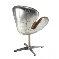 MACABANE Fauteuil Nevada Vintage Cuir Et Aluminium GASTON -Magasin Joss & Main fauteuil nevada vintage cuir et aluminium gaston 3357766 6183336 36 1140x1140