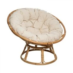 SANS MARQUE Fauteuil Papasan En Rotin Seram Atmosphera - Naturel