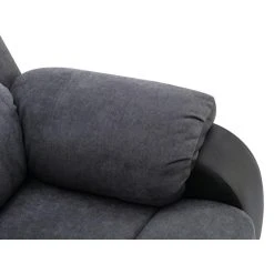 Vente-unique Fauteuil Relax En Microfibre Et Simili Gris Et Noir BRODY -Magasin Joss & Main fauteuil relax en microfibre et simili gris et noir brody 13808798 38230246 1140x1140