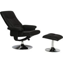 Habitat Et Jardin Fauteuil Relax + Repose-pieds Louis - 1 Place - Noir -Magasin Joss & Main fauteuil relax repose pieds louis 1 place noir 7368262 18525104 1200x1200