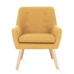 Idmarket Fauteuil Scandinave NAT En Tissu Jaune Moutarde 7 Idmarket Fauteuil Scandinave NAT En Tissu Jaune Moutarde -Magasin Joss & Main fauteuil scandinave nat en tissu jaune moutarde 12222114 32475308 1140x1140