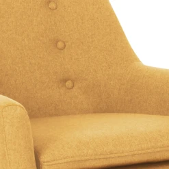 Idmarket Fauteuil Scandinave NAT En Tissu Jaune Moutarde 8 Idmarket Fauteuil Scandinave NAT En Tissu Jaune Moutarde -Magasin Joss & Main fauteuil scandinave nat en tissu jaune moutarde 12222114 32475310 1140x1140