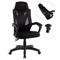 Spirit Of Gamers Fauteuil Spirit Of Gamer Hellcat Black - Style Futuriste - Inclinable