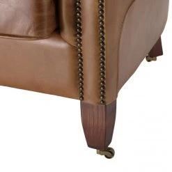 MACABANE Fauteuil Verone Vintage Cuir Pieds Bois Avec Roulettes GASTON -Magasin Joss & Main fauteuil verone vintage cuir pieds bois avec roulettes gaston 3357770 6183370 70 1140x1140